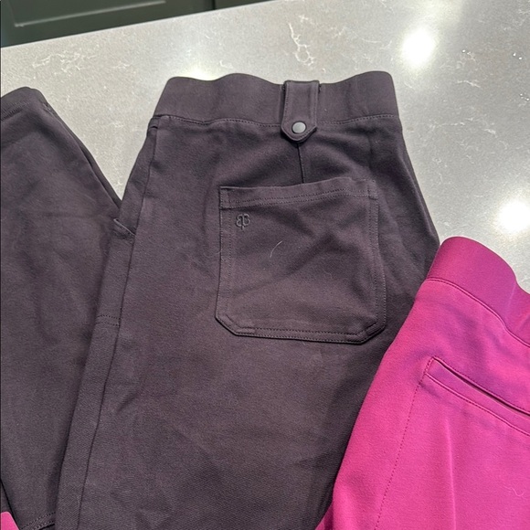 Betabrand Two Pair Skinny Pants Black and Pink XXL Long - Picture 6 of 6